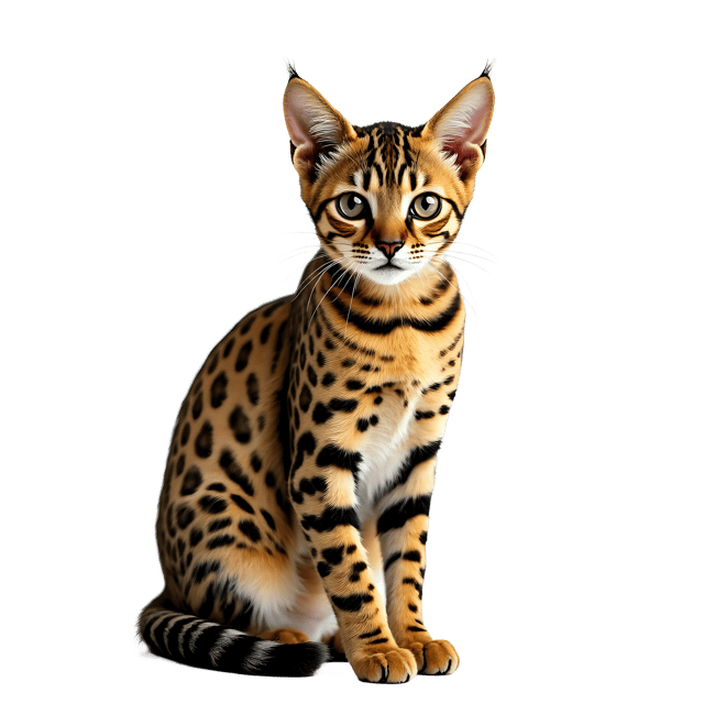 Free transparent PNG: Savannah Cat PNG Clipart  Ideal for Exotic Pet Projects  Decor