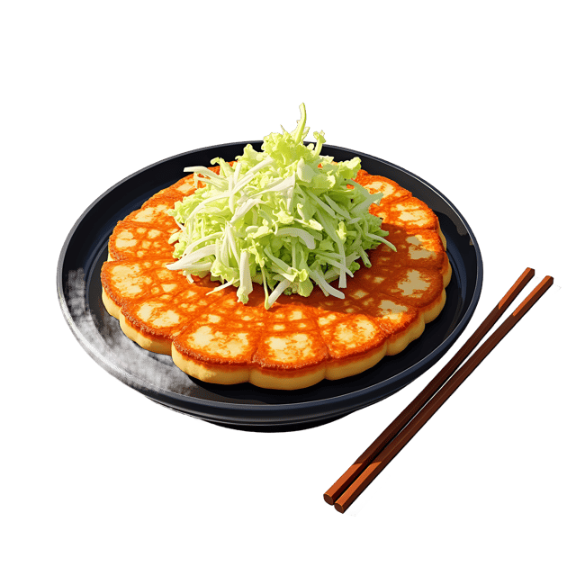 Free transparent PNG: Okonomiyaki with Cabbage PNG Clipart  Perfect for Food Design  Japanese Cuisine