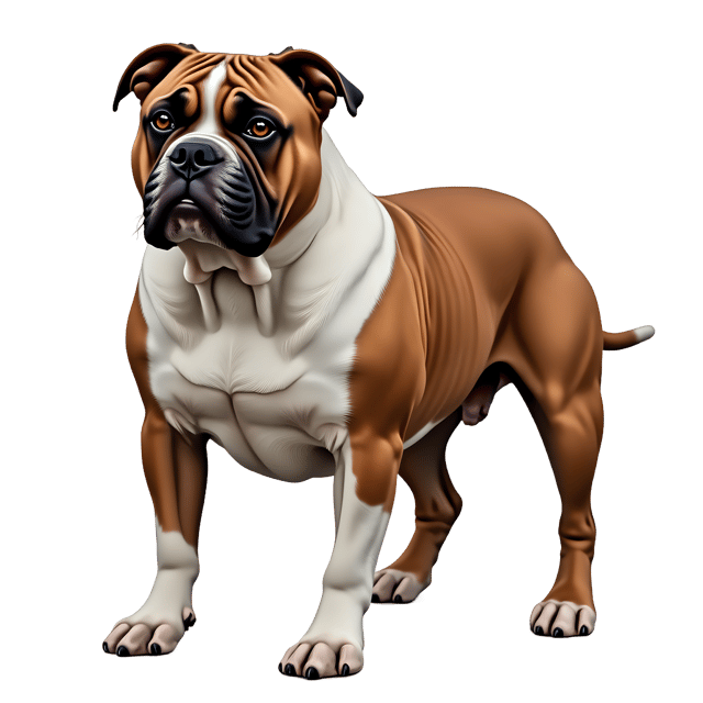 Free transparent PNG: Piebald Bullmastiff PNG with Transparent Background for Loyal Dog Imagery