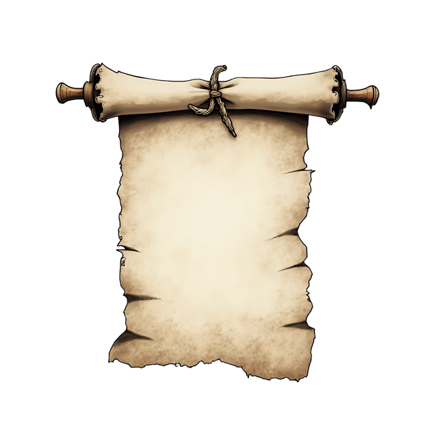 Free transparent PNG: Tied Parchment Scroll  Handmade Craft Clipart, free download png