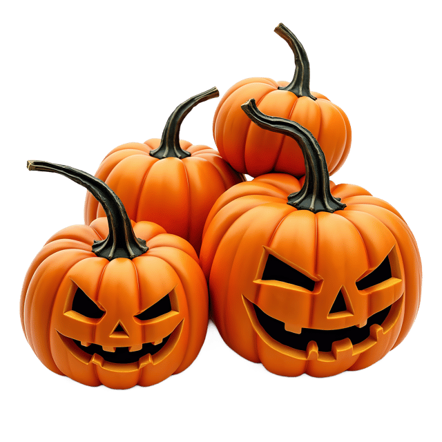 Free transparent PNG: Sinister Pumpkins Transparent PNG for Halloween and Spooky Themes