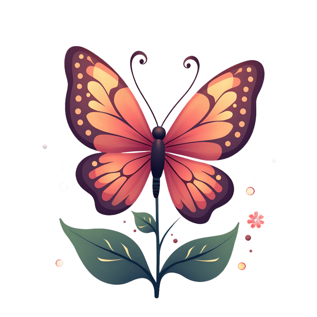 Free transparent PNG: Butterfly on Flower  Nature Clipart, free downloadable png