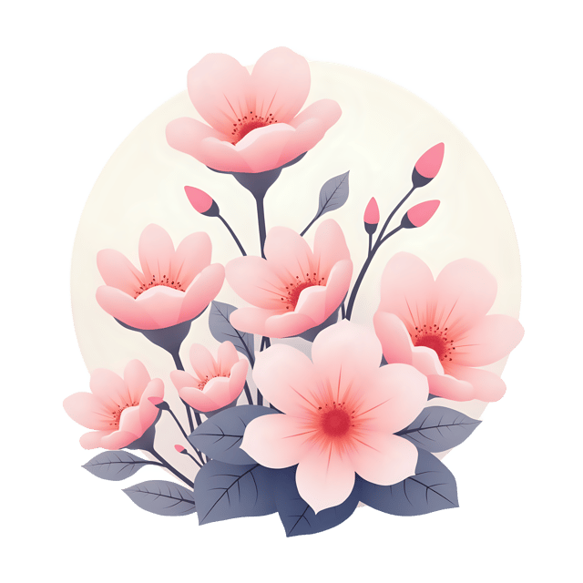 Free transparent PNG: Muted Pastel Flowers  Free Clipart PNG Download