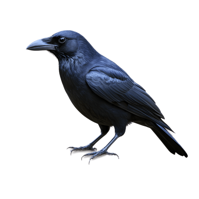 Free transparent PNG: Transparent Crow PNG with Bird Illustration for Art and Design Projects