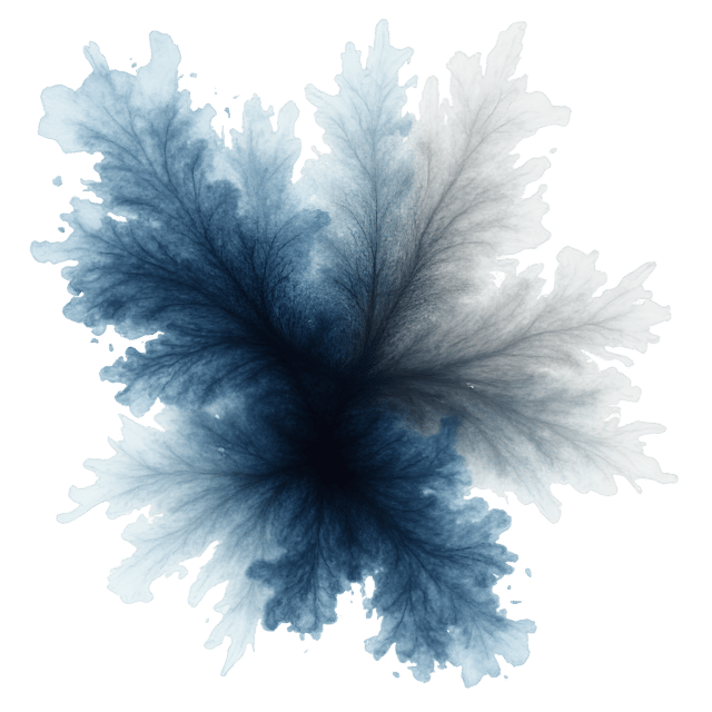 Free transparent PNG: Dynamic Water Droplet Pigment Art on Transparent Background