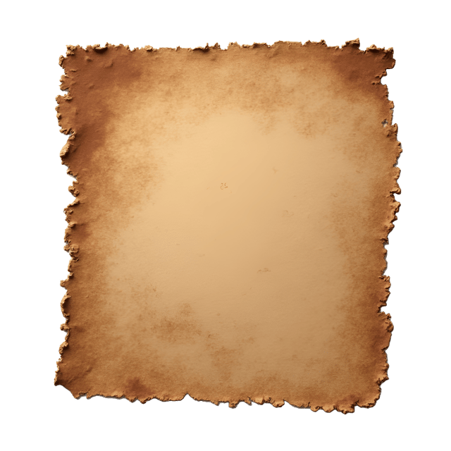 Free transparent PNG: Rustic Brown Cloth Design with Hand-Painted Textures on White Background