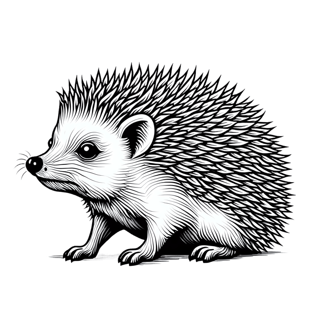 Free transparent PNG: Hedgehog Realistic Drawing for Animal Art and Nature Illustrations