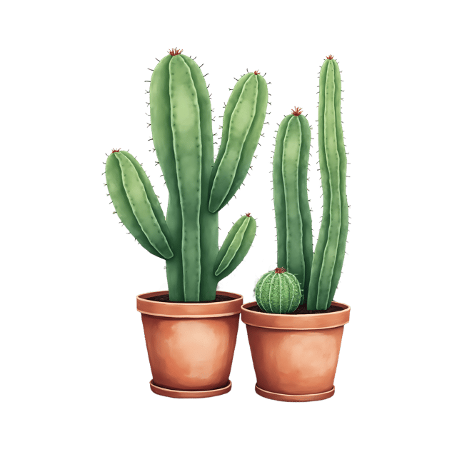 Free transparent PNG: Cactus in Pot  Garden Decor Clipart, free downloadable png