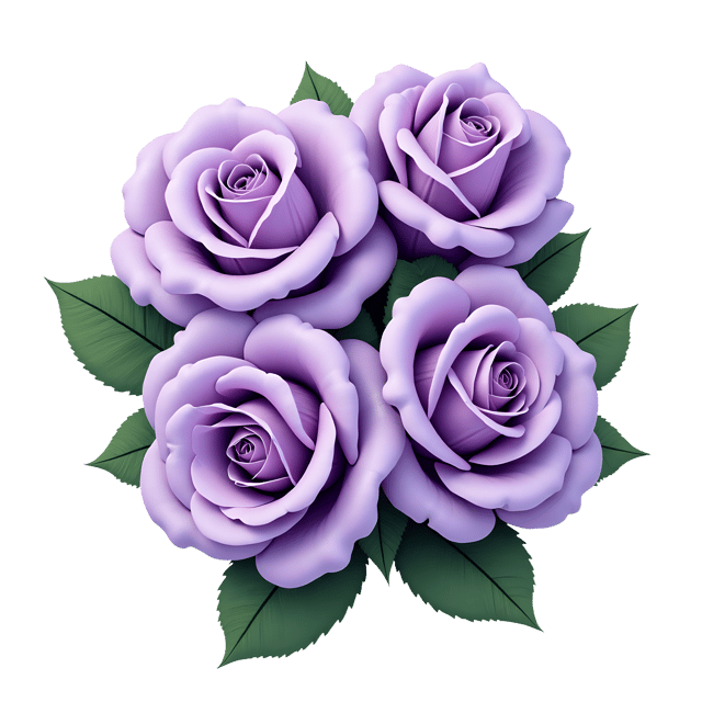 Free transparent PNG: Lavender Roses Bouquet PNG Transparent Background Floral Design