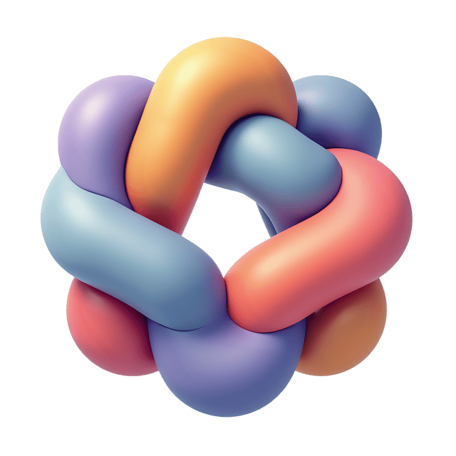 Free transparent PNG: Interlocking Shapes PNG Clipart  Ideal for Design Projects, Education  Decor