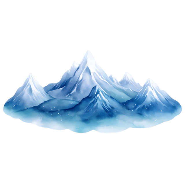 Free transparent PNG: Misty Mountains in Shimmering Loop PNG