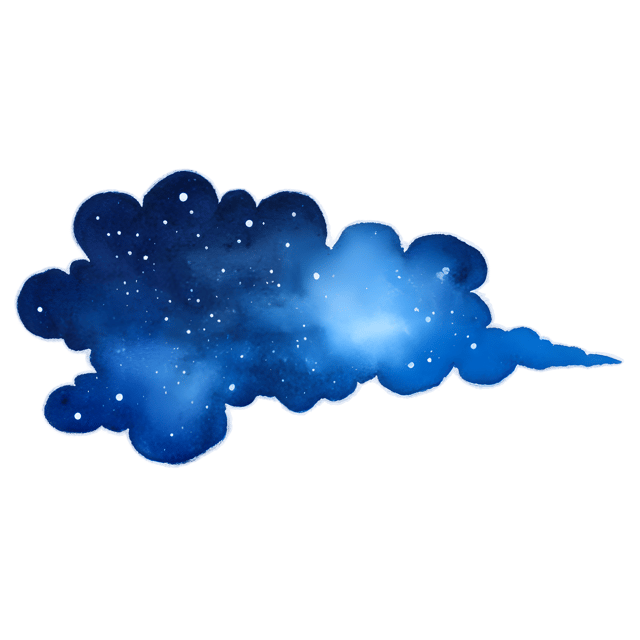 Free transparent PNG: Enchanted Splotches Midnight Sky PNG Illustration with Transparent Background