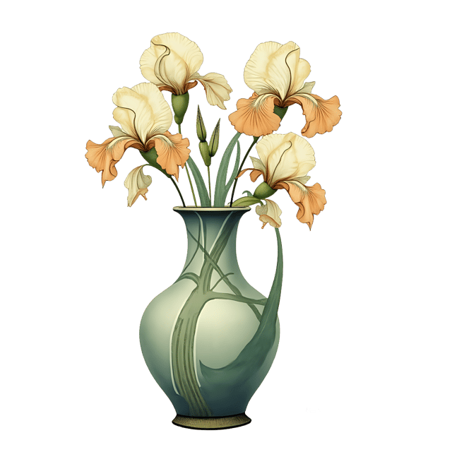 Free transparent PNG: Art Nouveau Vase  Decorative Clipart, free downloadable png