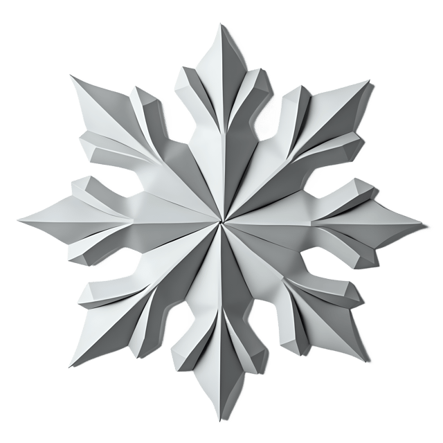 Free transparent PNG: Geometric Snowflake PNG Clipart  Perfect for Winter Crafts, Decor  Projects
