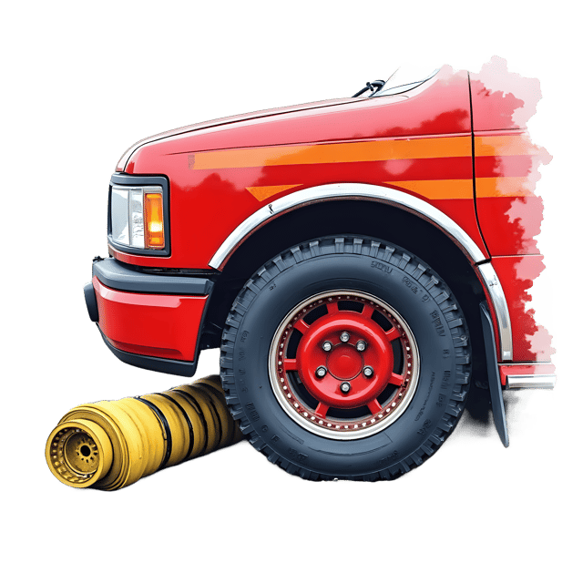 Free transparent PNG: Fire Truck Wheel Beside Hose  Emergency Vehicle Clipart, free download png