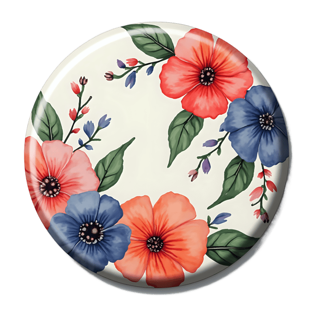 Free transparent PNG: Shirt Button with Floral Pattern  Fashionable Clipart, free png download