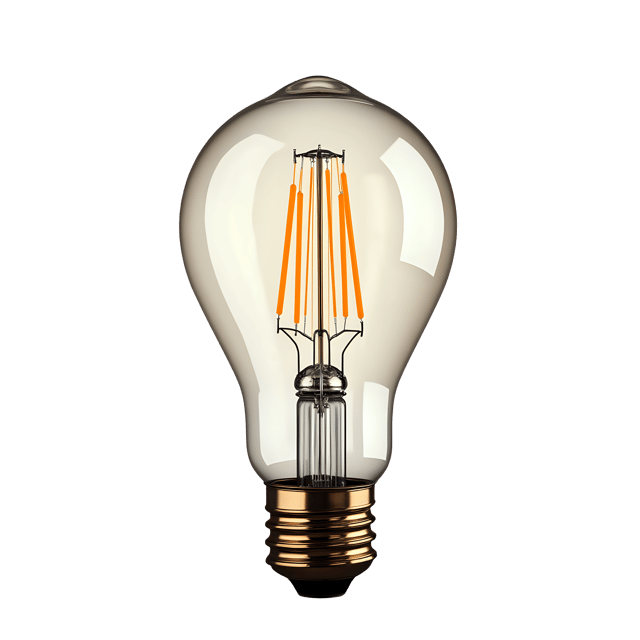 Free transparent PNG: Vintage Filament Bulb PNG Clipart  Perfect for Retro Design  Decor