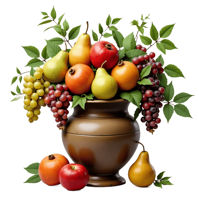 Free transparent PNG: Fruit Harvest Vase  Decorative Clipart, free transparent png download
