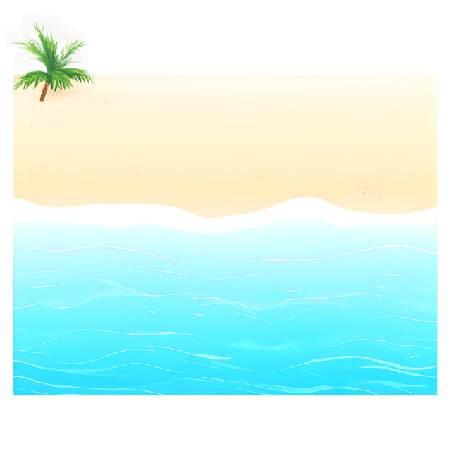Free transparent PNG: Tropical Beach PNG with Transparent Background for Travel and Nature Imagery