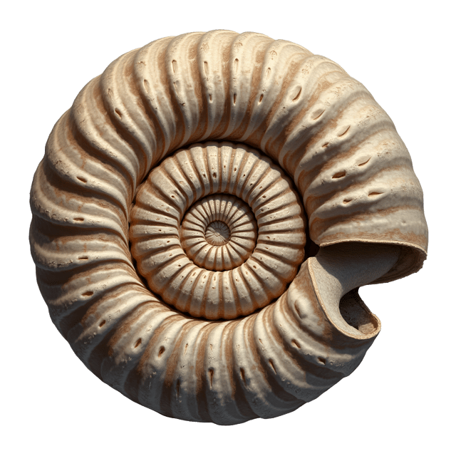 Free transparent PNG: Stunning Nautilus Shell Illustration with Intricate Spiral Patterns