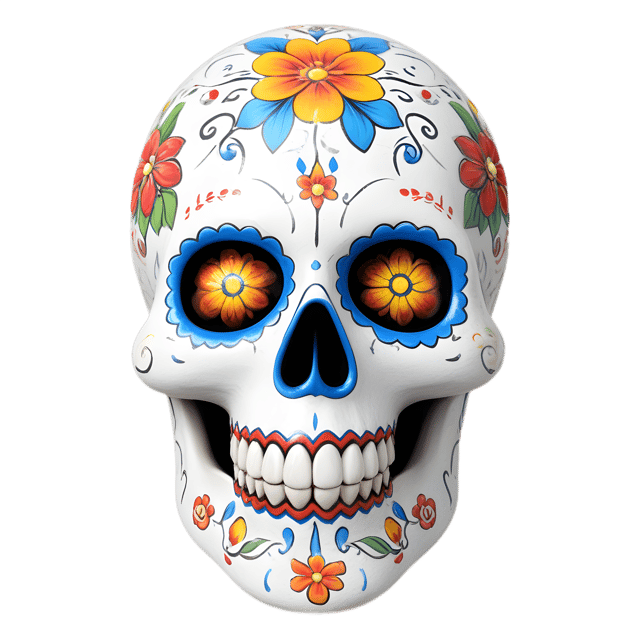 Free transparent PNG: Day of the Dead Mask PNG with Transparent Background for Art and Crafts