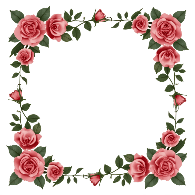 Free transparent PNG: Vintage Rose Frame PNG Clipart  Perfect for Design Projects  Crafts
