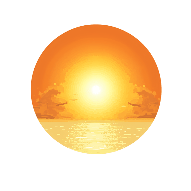 Free transparent PNG: Sunrise Orange and Golden Yellow Glowing Streaks PNG Background for Visual Design