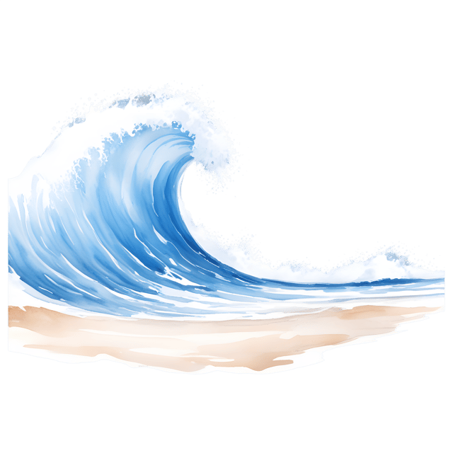 Free transparent PNG: Wave on White Sandy Shore Transparent PNG Background