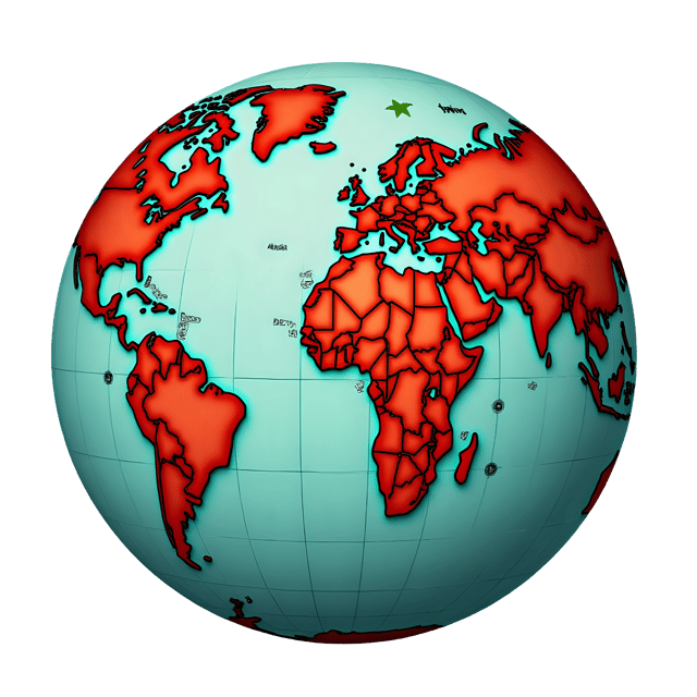 Free transparent PNG: Stitched Continents Earth Transparent Background PNG