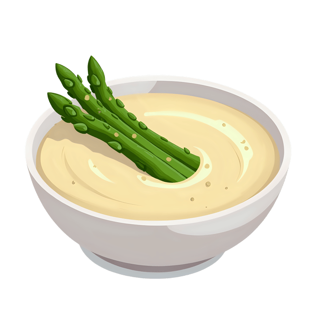 Free transparent PNG: Cream of Asparagus Soup with Asparagus Tips  Free PNG Download for Recipes and Menus