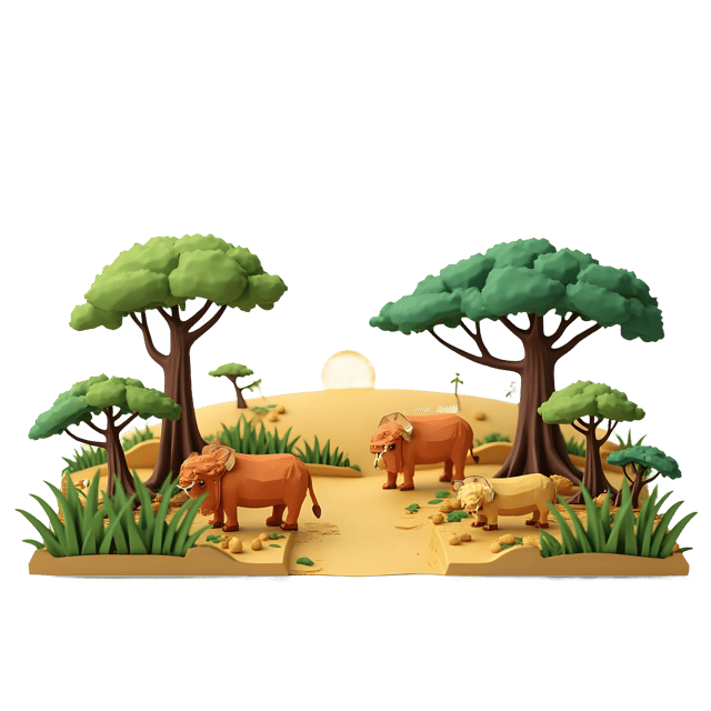 Free transparent PNG: Savanna Landscape PNG  Ideal for Nature Scenes, Decor  Art