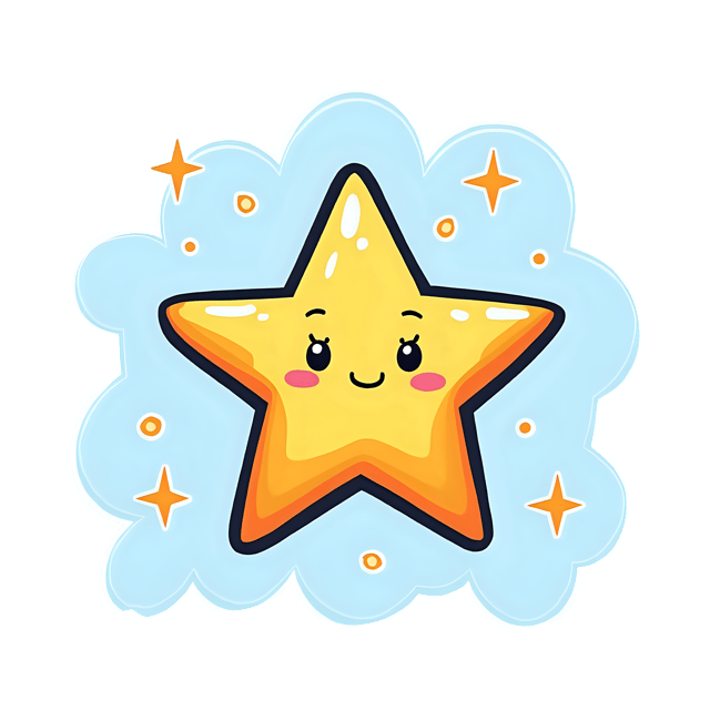 Free transparent PNG: Hand-Drawn Star PNG with Transparent Background for Creative Projects