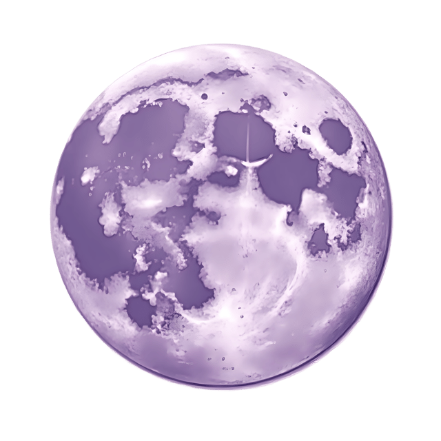 Free transparent PNG: 13 Knit Moon PNG Illustration in Soft Lavender Hues for Decor and Crafts