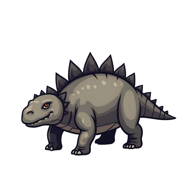 Free transparent PNG: Dome-Headed Ankylosaurus PNG with Spikes and Dull Gray Tones for Prehistoric Art