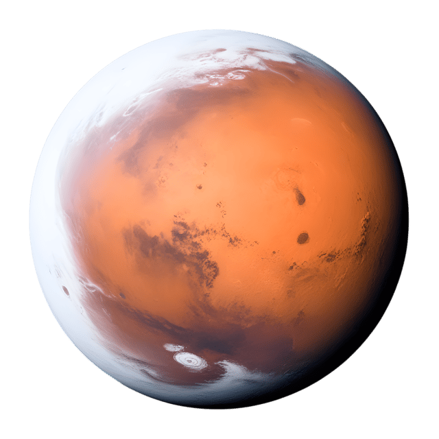 Free transparent PNG: Floral Mars Planet PNG Transparent Background