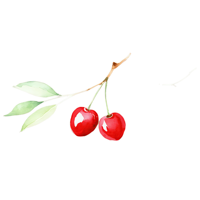 Free transparent PNG: Cherry Watercolor Illustration Transparent PNG – Gentle Fruit Art Clipart