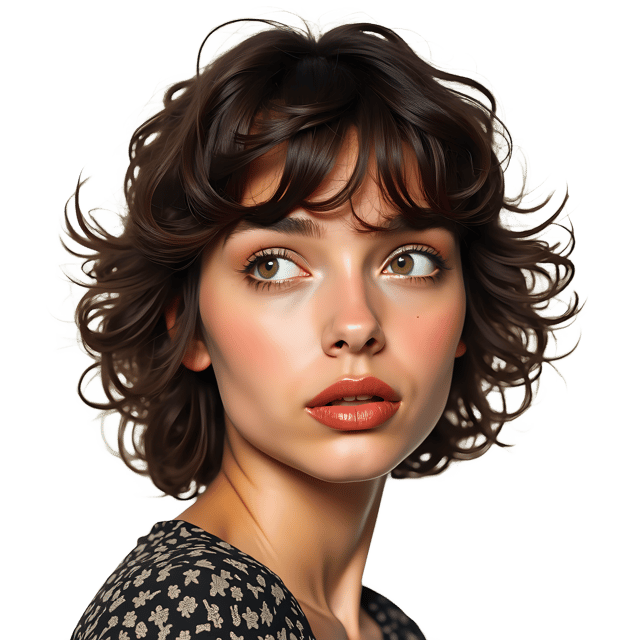 Free transparent PNG: Messy Hair Portrait PNG Clipart  Unique Artistic Design Element