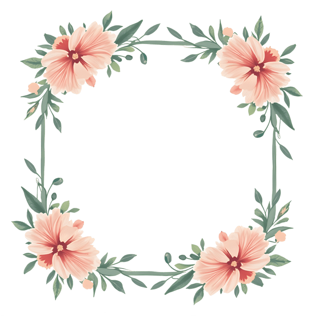 Free transparent PNG: Blank Floral Wedding Sign  Customizable Clipart, free png download