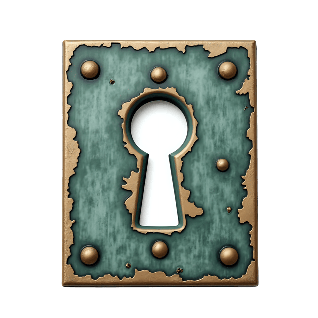 Free transparent PNG: Patina Keyhole Plate  Rustic Decor Clipart, free png download
