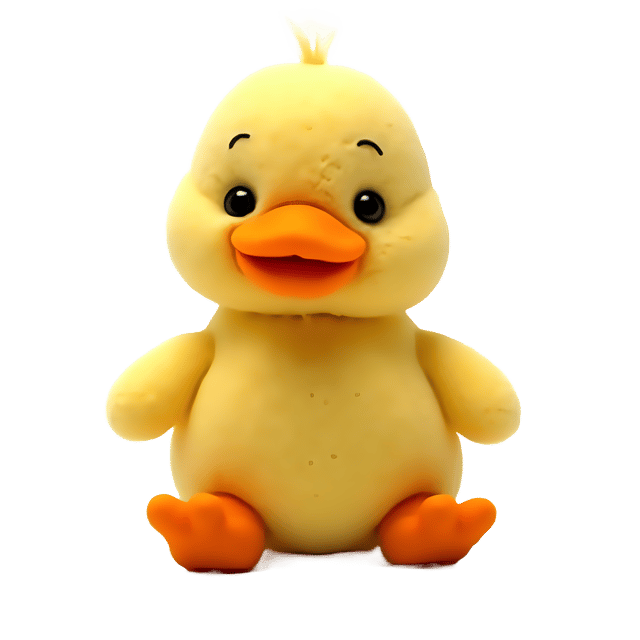 Free transparent PNG: Felted Duck PNG with Transparent Background for Quacking Animal Art