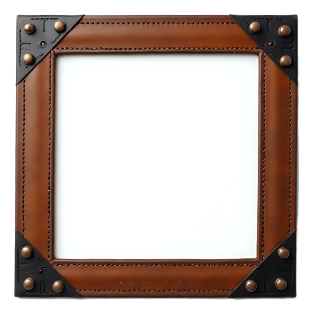 Free transparent PNG: Leather Frame PNG Download  Perfect for Home Decor, Craft Projects  Frames