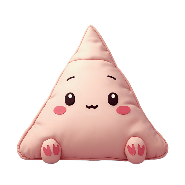 Free transparent PNG: Triangle Plush Soft Pastel Embroidery PNG