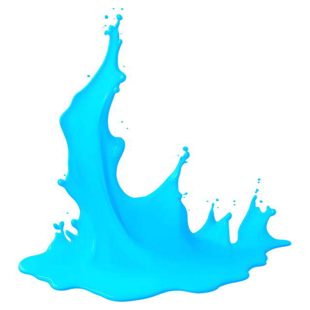 Free transparent PNG: Cyan Color Splash PNG with Transparent Background for Modern Design