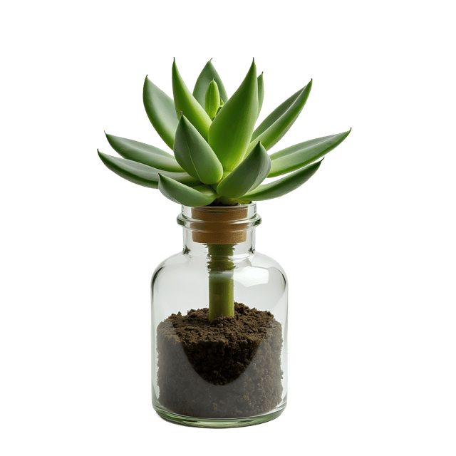 Free transparent PNG: Succulent in a Bottle PNG Clipart  Unique Plant Display Art for Crafts  Decor