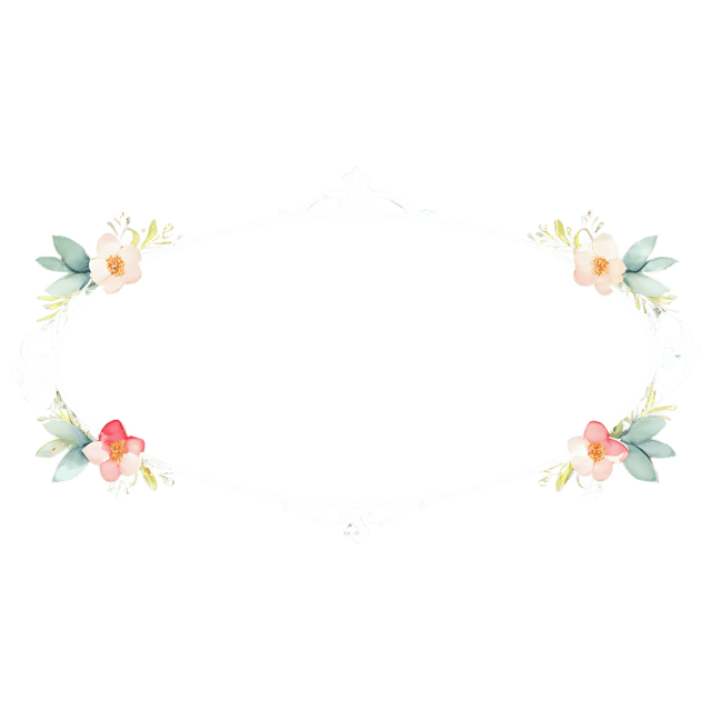 Free transparent PNG: Delicate Watercolor Frame Ornament PNG – Transparent Background Artwork