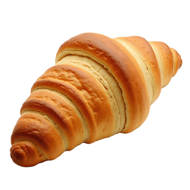 Free transparent PNG: Flaky Croissant PNG with Golden Brown Crust and Creamy Butter Interior