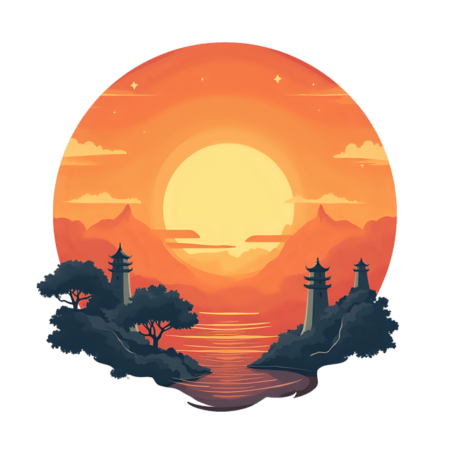 Free transparent PNG: Vintage Rising Sun  Classic Illustration Clipart, free transparent png download