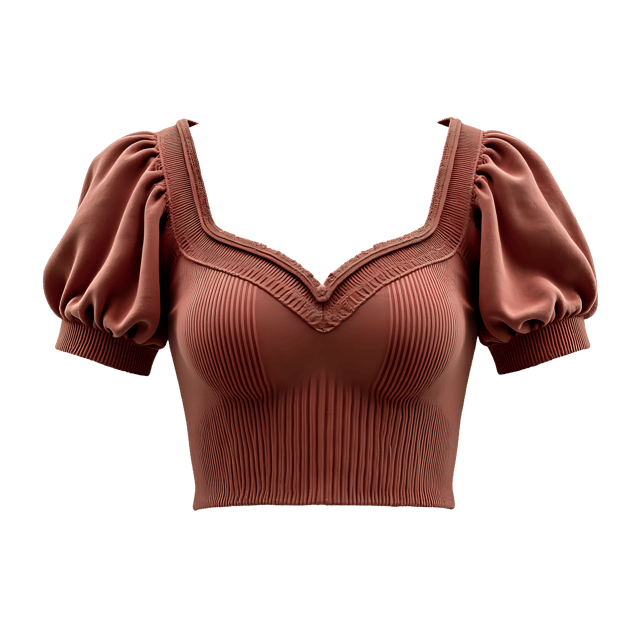 Free transparent PNG: Knitted Crop Top PNG Clipart  Ideal for Fashion Design  Crafting