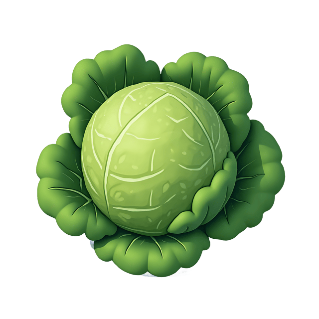 Free transparent PNG: Cabbage Leaf Bunch  Organic Vegetable Clipart, free download png