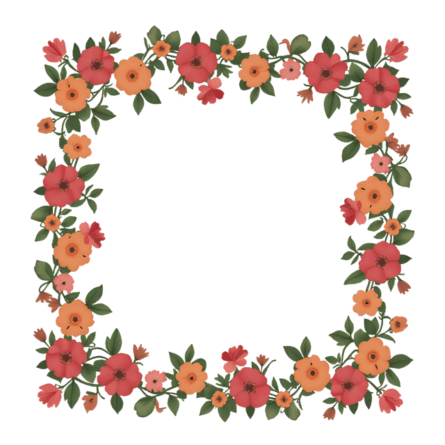 Free transparent PNG: Victorian Floral Frame Decoration  Free Downloadable PNG